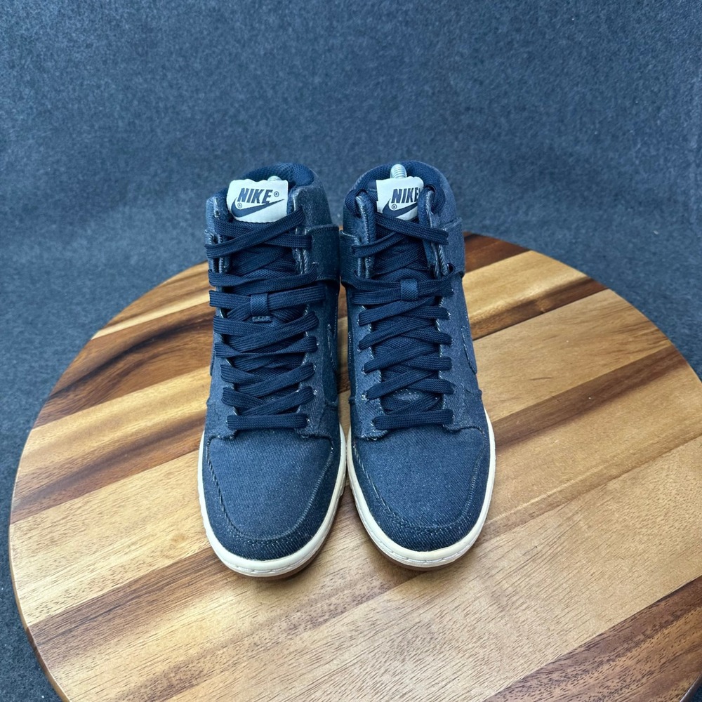 Nike Dunk Sky Hi Essential Hidden Wedge Navy Gum Women's Size 5.5 644877-400 - Picture 4 of 11